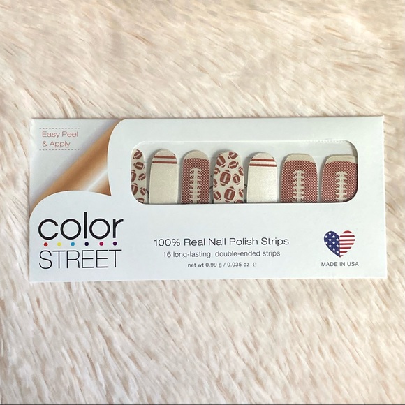 Color Street Touchdown Football Nail Strips NWT - Picture 2 of 5